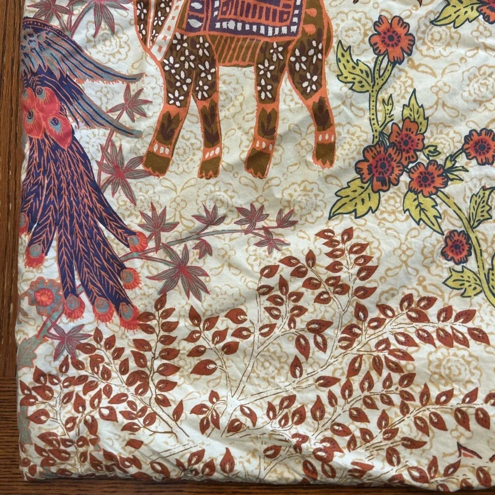 Anthropologie Sham Desert Garden Organic Cotton Printed Percale Euro Sham